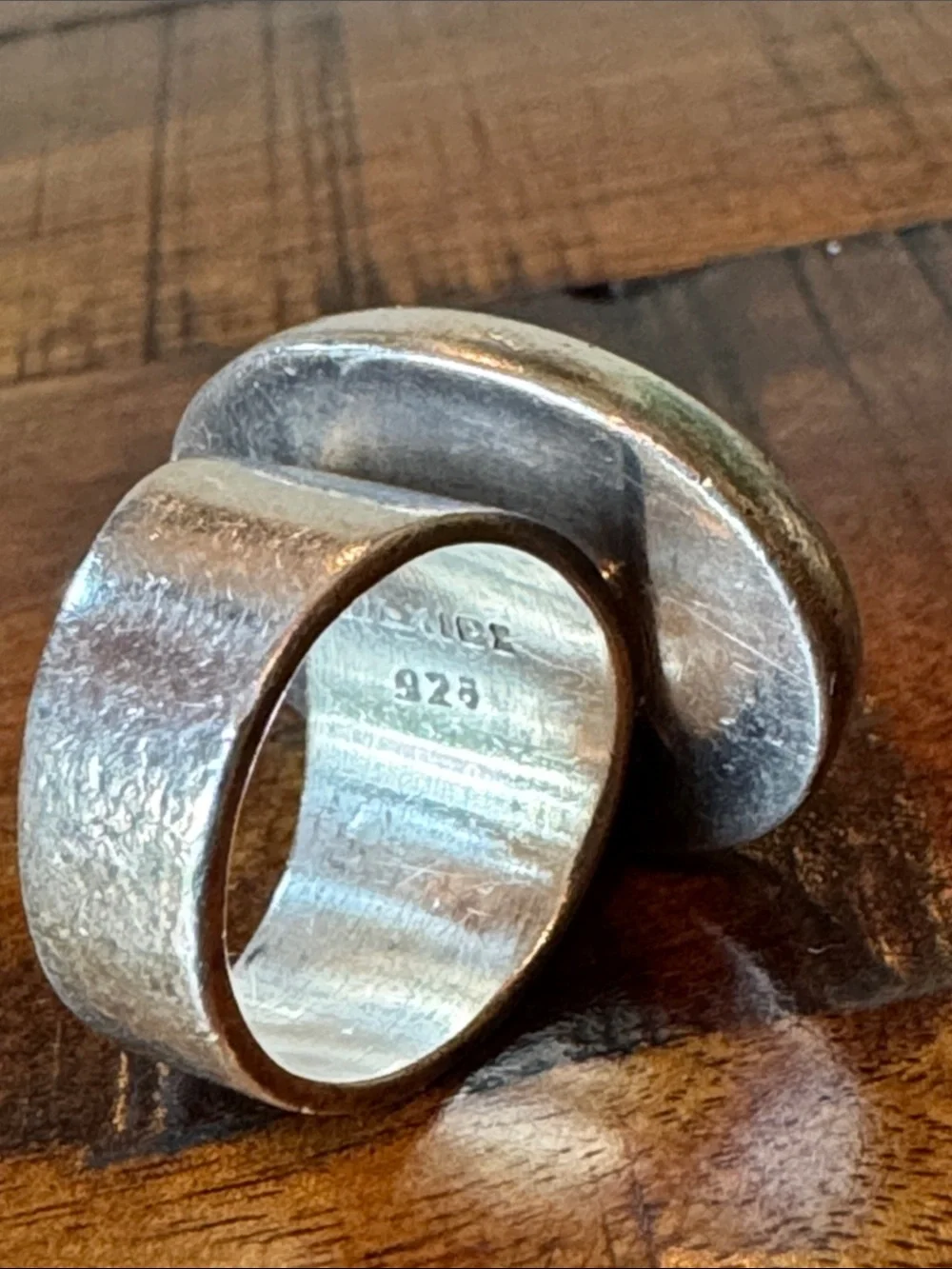 Sterling Silver Round Dome Statement Ring Size 5.75